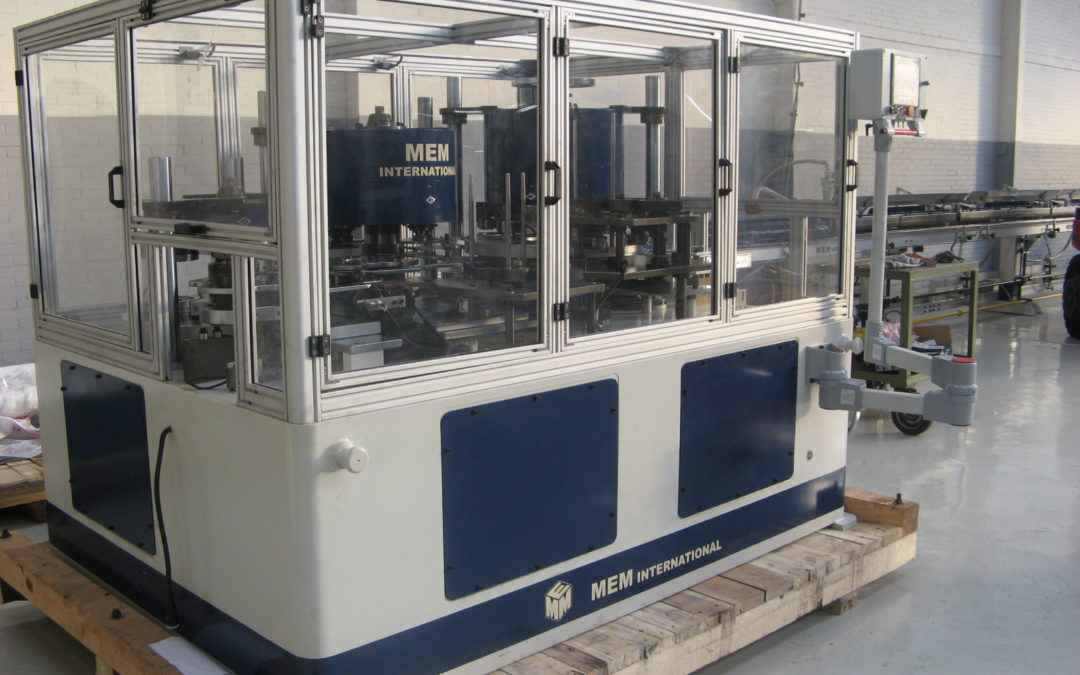 Automatic flanger/seamer/seamer tooled for 153mm ( showroom model )