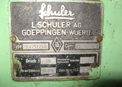 Schuler PEV 25, 25 tons press